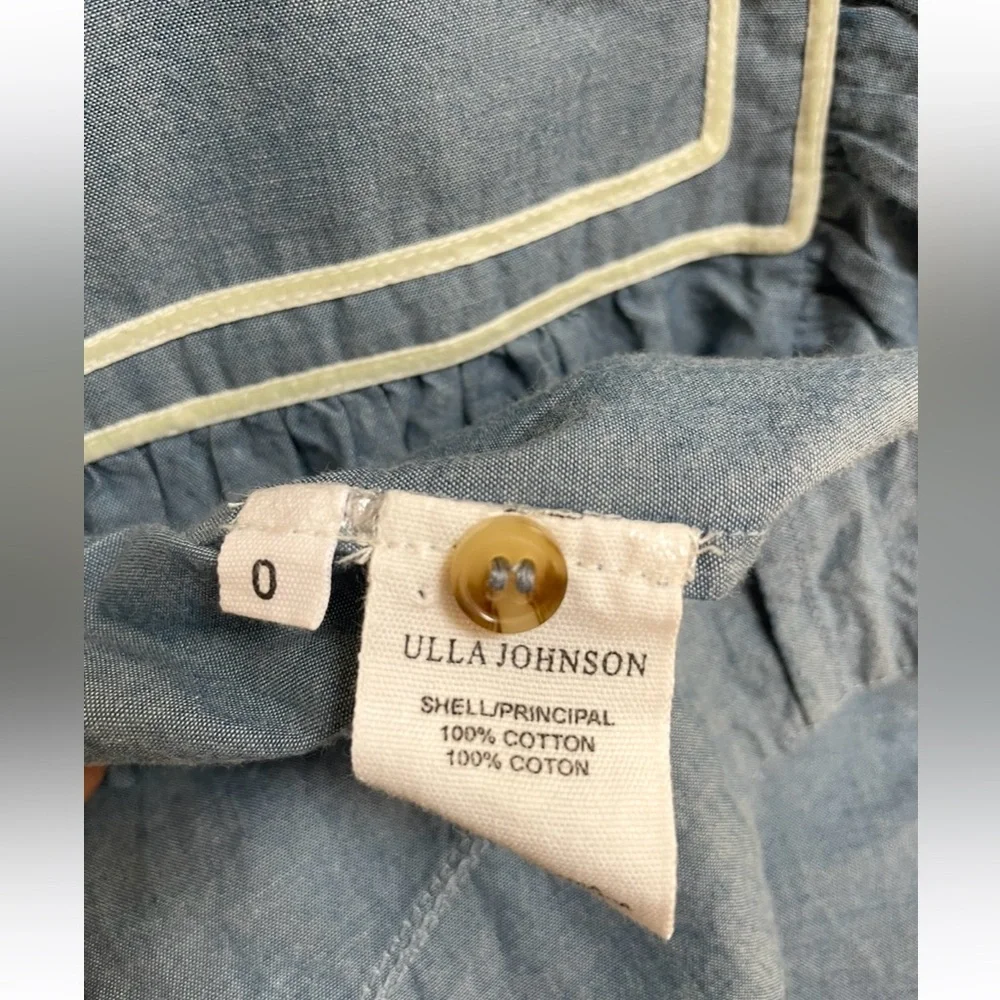 Ulla Johnson Mock Neck Long Sleeve Crop Top 248/046 - Picture 8 of 10